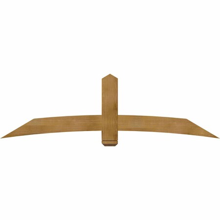 Ekena Millwork Bellingham Rough Sawn Timber Gable Bracket, Western Red Cedar, 84"W x 24"H x 6"D x 6"F, 7/12 Pitch GBW084X24X0606BEL00RWR